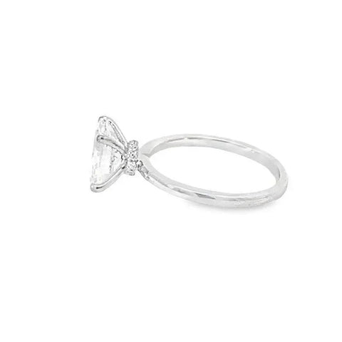 2.07TDW Lab Grown Diamond Engagement Ring in 14K White Gold