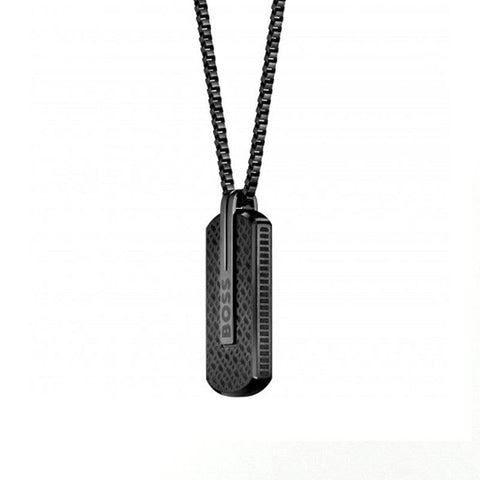 Hugo Boss Jewellery Mens Orlado Black Pendant 1580356