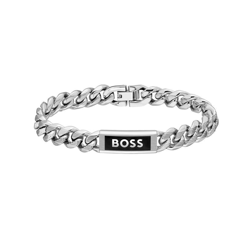 Hugo Boss Jewellery Men's Kassy Stainless Steel Black Enamel