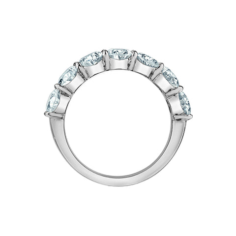1.61ct Lab Grown Oval Diamond Band in White 14K Gold