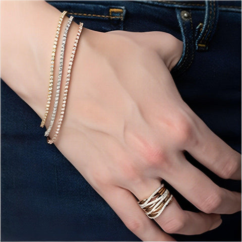 1.00 Carat Diamond Two-Tone Gold Fancy Ring