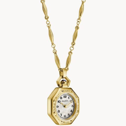 Bulova Rubaiyat Pendant Necklace Quartz Women's Watch 97L182