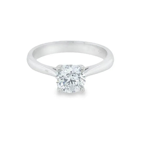18K White Gold 1.10 Carat Canadian Diamond Solitaire Ring