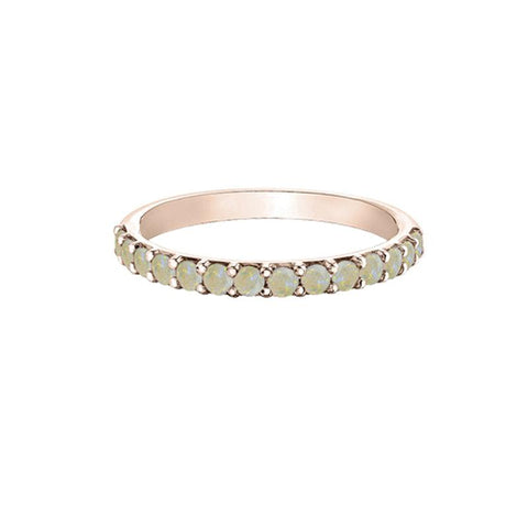 10K Rose Gold Opal Band