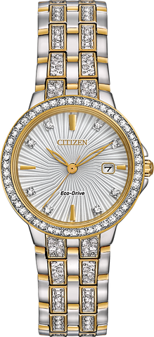 Citizen Eco Drive Silhouette Crystal Women's Watch EW2344-57A