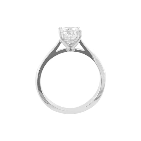 18K White Gold 1.10 Carat Canadian Diamond Solitaire Ring