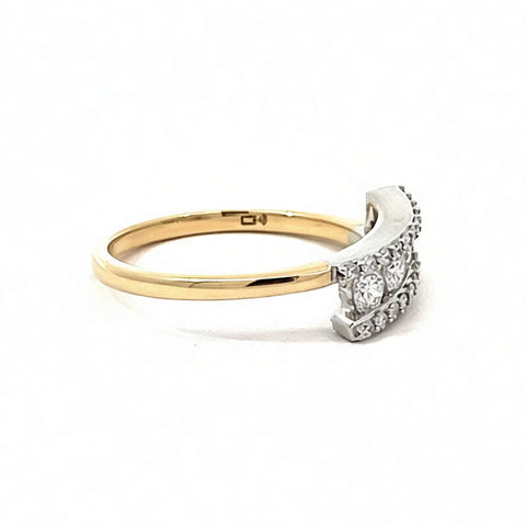 10K Yellow & White Gold 0.50TDW Lab Diamond Multi Ring
