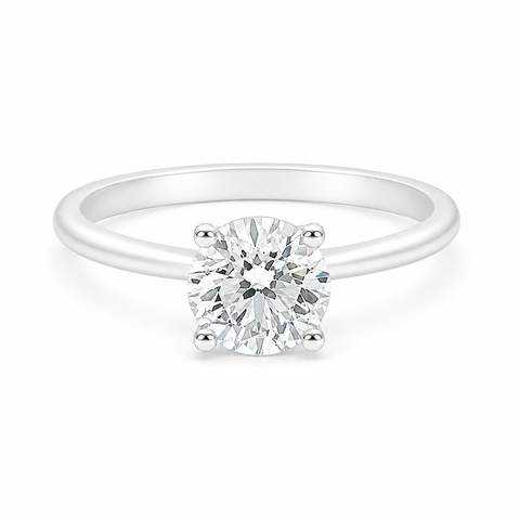 1.50CT Lab Diamond Solitaire Ring in 14K White Gold