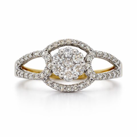 10K Yellow Gold 0.50CT Diamond Anniversary Ring