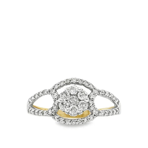 10K Yellow Gold 0.50CT Diamond Anniversary Ring