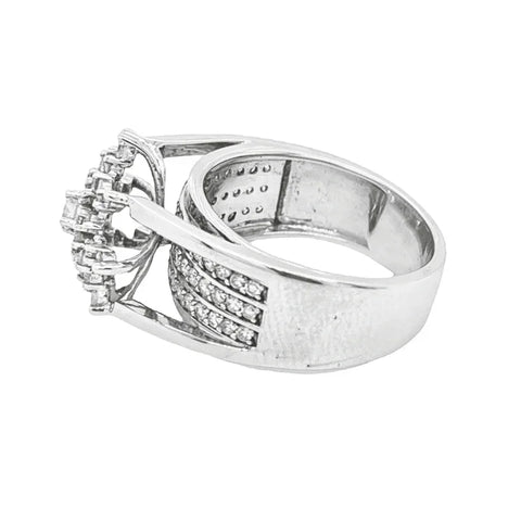 0.75 Ct TDW Diamond 10K White Gold Star Bright Special Ring