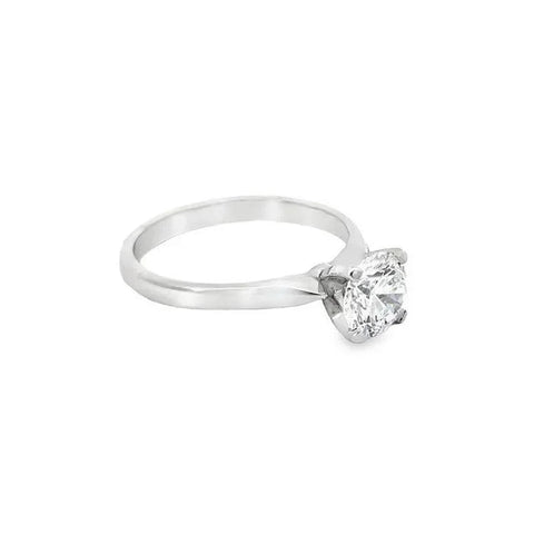 14K White Gold 1.01TDW Lab Grown Diamond Solitaire Ring
