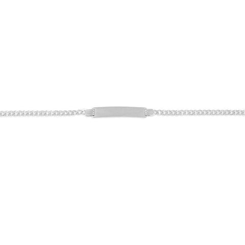 10K White Gold Curb Link Bracelet