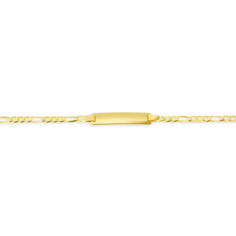 10K Yellow Gold Figaro Baby Bracelet