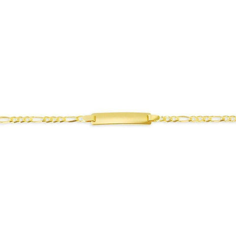 10K Yellow Gold Figaro Baby Bracelet