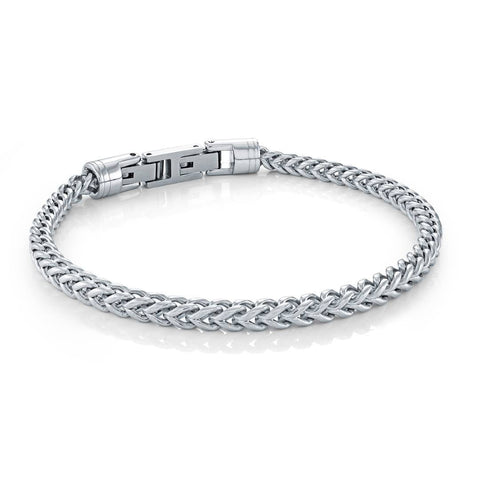 Stainless Steel Franco Bracelet – 4mm, Adjustable 7–8