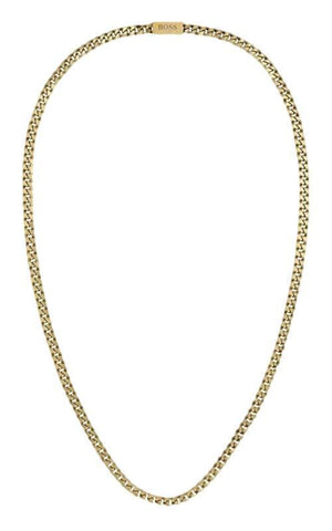 Hugo Boss Plated Stainless Steel Chain For Him Gold IP Men's Necklace