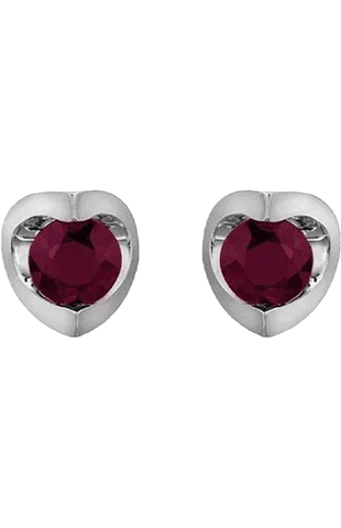 10KW 4mm Ruby Earring 20016