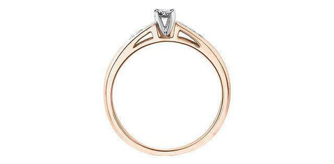 10K Rose Gold 0.14TDW Diamond Promise Ring