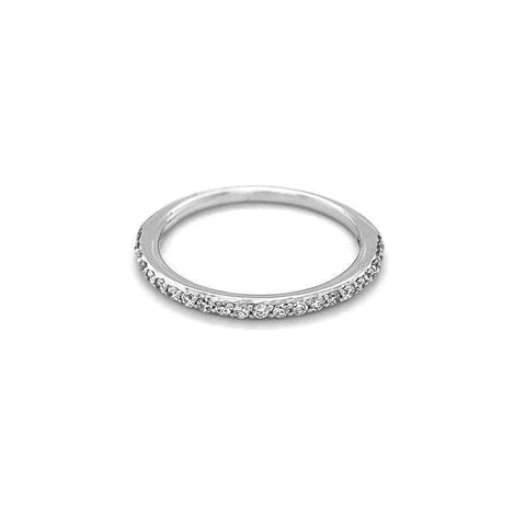 14K White Gold 0.22TDW Lab Grown Diamond Wedding Band