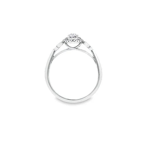 0.42TDW Canadian Diamond Ring in 10K White Gold