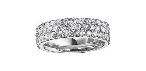 14K White Gold 1.00TDW Diamond Anniversary-Wedding Band