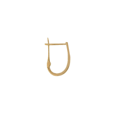 Diamond Classic J Hoop set with 0.75tdw in 10K Yellow Gold