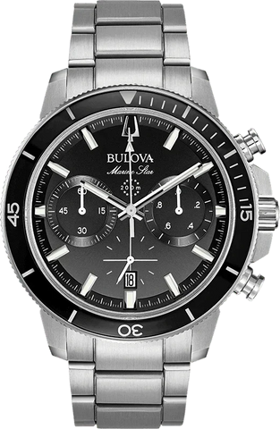 Bulova Marine Star Quartz Mens Watch 96B272