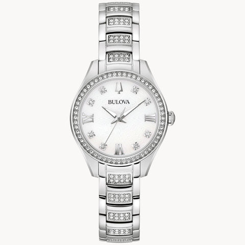 Bulova Crystal Quartz Womens Watch 96L311