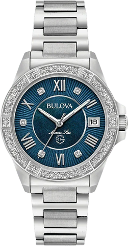 Bulova Marine Star Quartz Womens Watch 96R215
