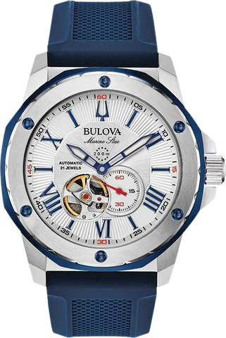 Bulova Marine Star Automatic Mens Watch 98A225