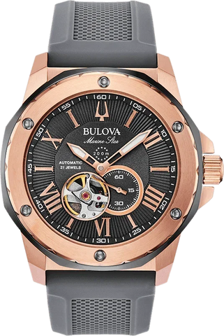 Bulova Marine Star Automatic Mens Watch 98A228