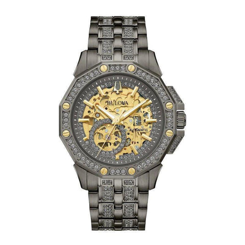Bulova Crystal Automatic Mens Watch 98A293