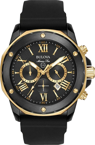 Bulova Marine Star Quartz Mens Watch 98B278