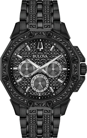 Bulova Crystal Quartz Mens Watch 98C134