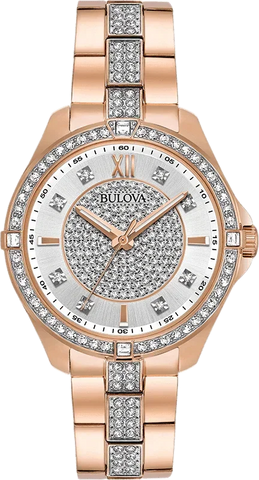 Bulova Crystal Quartz Womens Watch 98L229