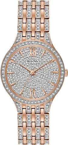 Bulova Crystal Quartz Womens Watch 98L235