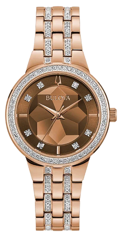 Bulova Crystal Quartz Womens Watch 98L266