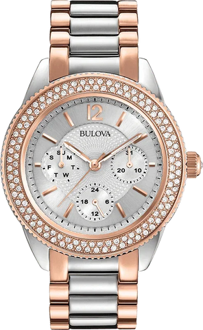 Bulova Crystal Quartz Womens Watch 98N100