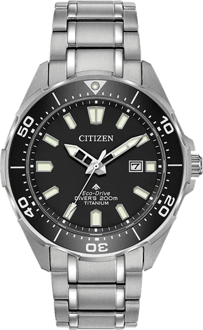 Citizen Eco Drive Promaster Super Titanium Diver Mens Watch BN0200-56E