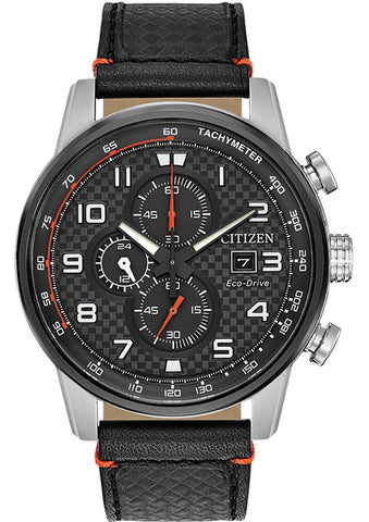Citizen Eco-Drive Primo Black Leather Men's Watch CA0681-03E