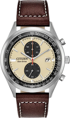 Citizen Eco Drive Chandler Vintage Chrono Mens Watch CA7020-07A