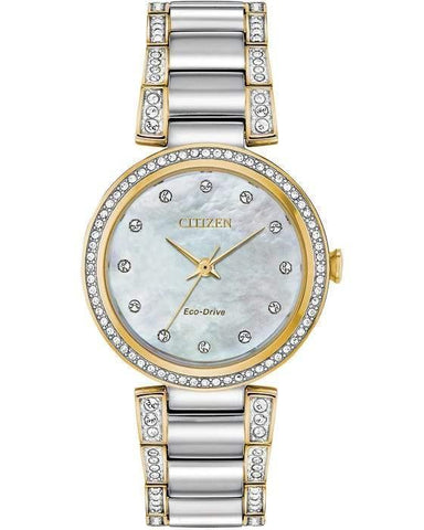 Citizen Eco Drive Silhouette Crystal Women's Watch EM0844-58D