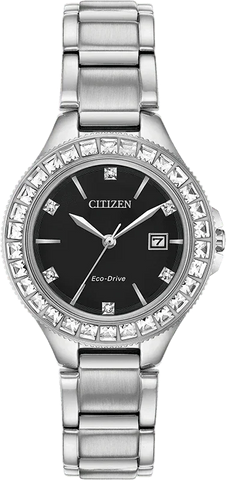 Citizen Eco Drive Silhouette Crystal Womens Watch FE1190-53E