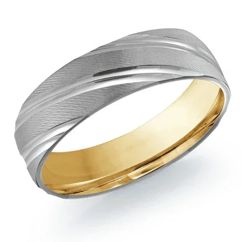 10, 14, 18 Karat 6mm Solid Gold High Polish Rounded Lux Band