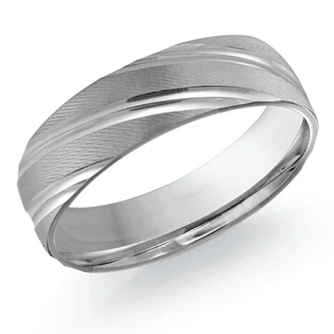 10, 14, 18 Karat 6mm Solid Gold High Polish Rounded Lux Band