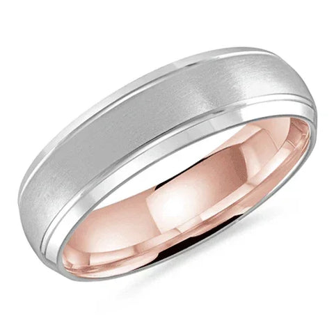 10, 14, 18 Karat 6mm Solid Gold High Polish Rounded Lux Band