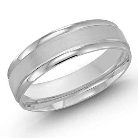 10, 14, 18 Karat 6mm Solid Gold High Polish Rounded Lux Band