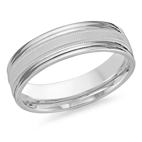 10, 14, 18 Karat 6mm Solid Gold High Polish Rounded Lux Band