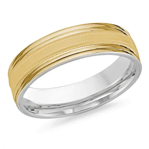 10, 14, 18 Karat 6mm Solid Gold High Polish Rounded Lux Band